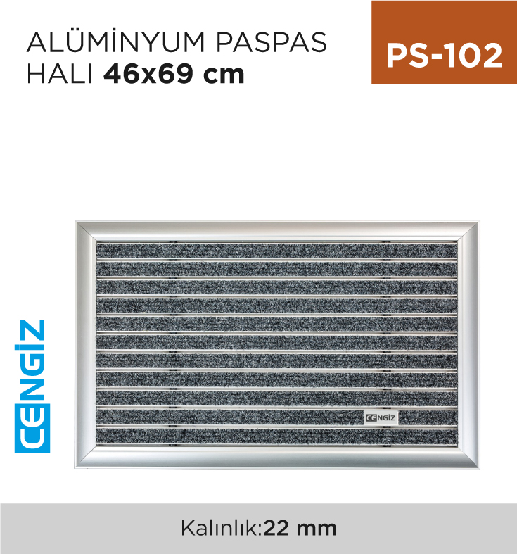 ALÜMİNYUM PASPAS HALI 46 CM*69 CM