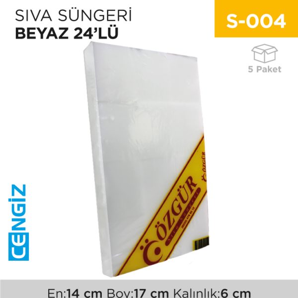 SIVA SÜNGERİ BEYAZ 24LÜ