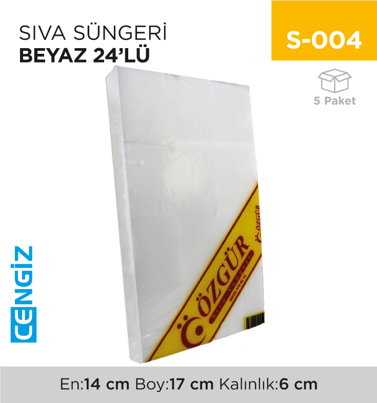 SIVA SÜNGERİ BEYAZ 24LÜ