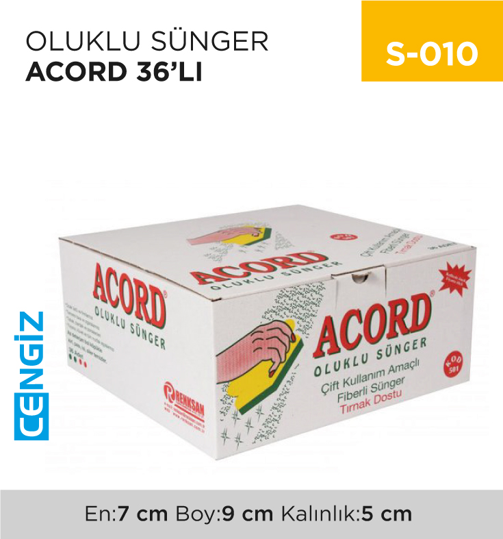 OLUKLU SÜNGER ACORD 36LI (501)