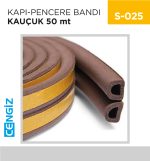 KAPI-PENCERE BANDI KAUÇUK ACORD (2*50=100 MT)