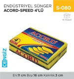 ENDÜSTRİYEL SÜNGER ACORD-SPEED 4LÜ