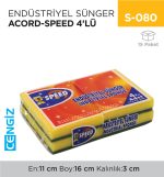 ENDÜSTRİYEL SÜNGER ACORD-SPEED 4LÜ