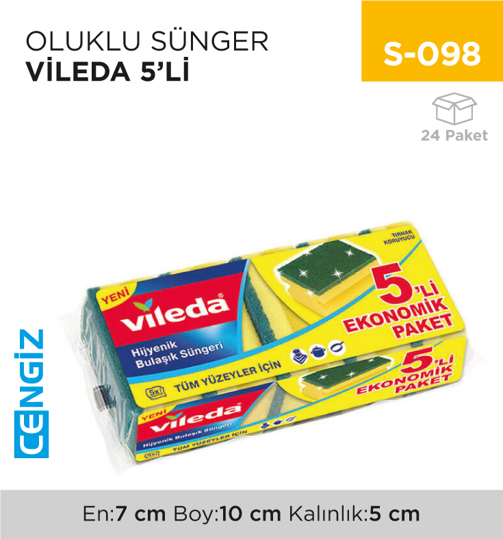 OLUKLU SÜNGER VİLEDA 5Lİ