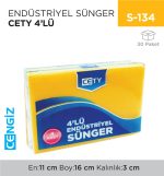 ENDÜSTRİYEL SÜNGER CETY 4LÜ
