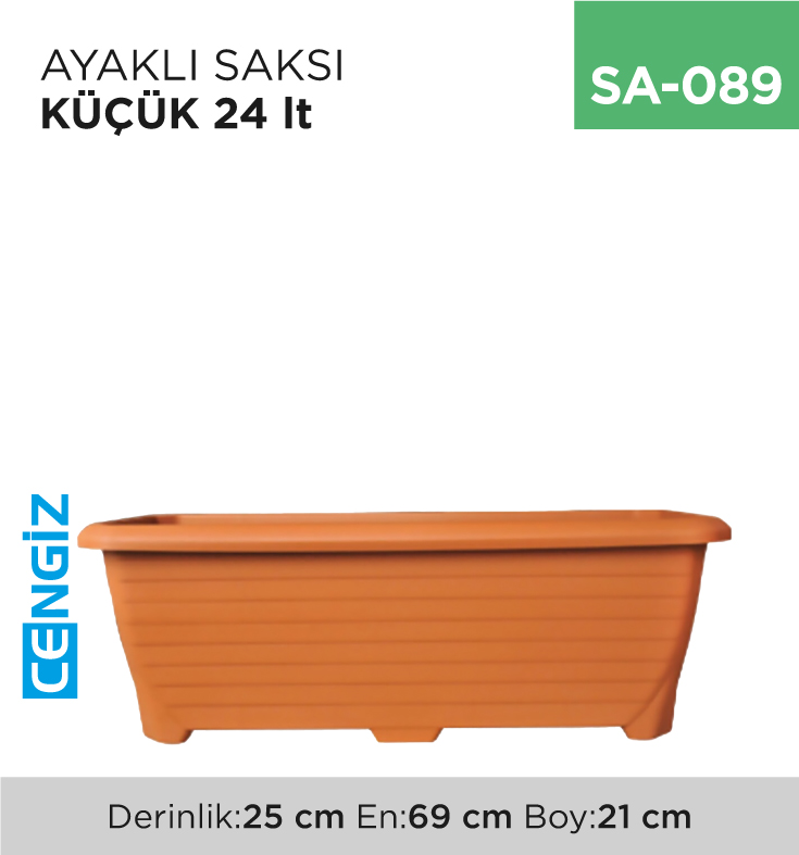 AYAKLI SAKSI KÜÇÜK 24 LT (TABAKSIZ) (522)