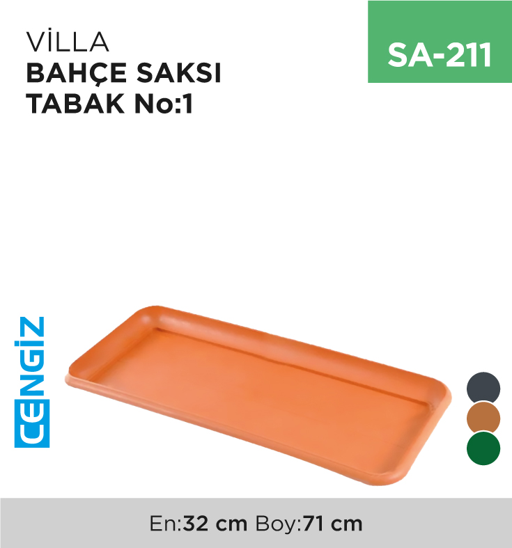 VİLLA BAHÇE SAKSI TABAK NO:1