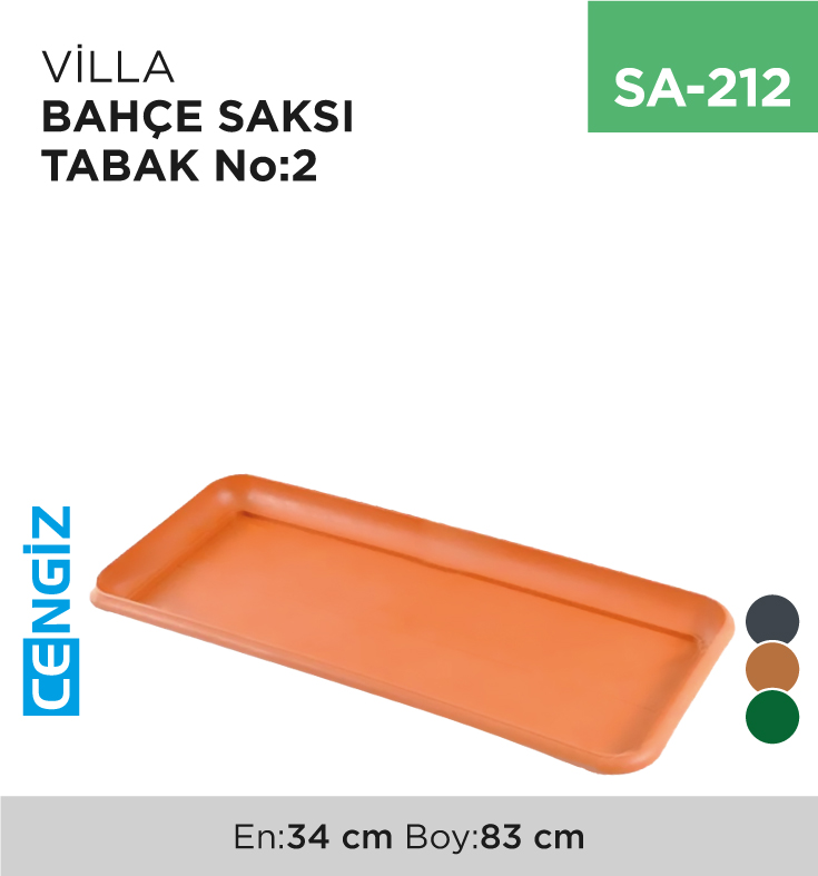 VİLLA BAHÇE SAKSI TABAK NO:2