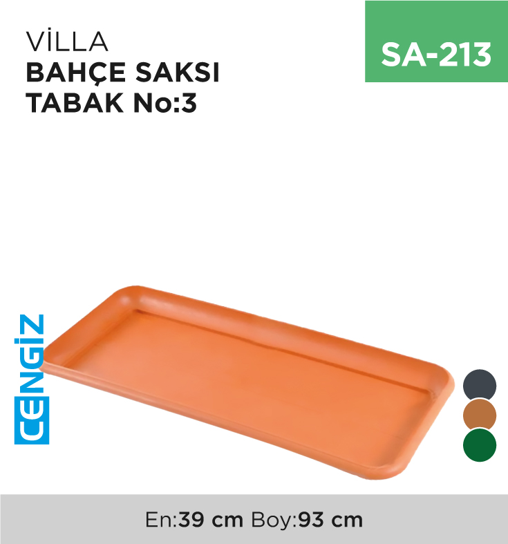 VİLLA BAHÇE SAKSI TABAK NO:3