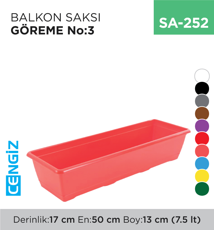 BALKON SAKSI GÖREME NO:3 (7.5 LT) (5860)