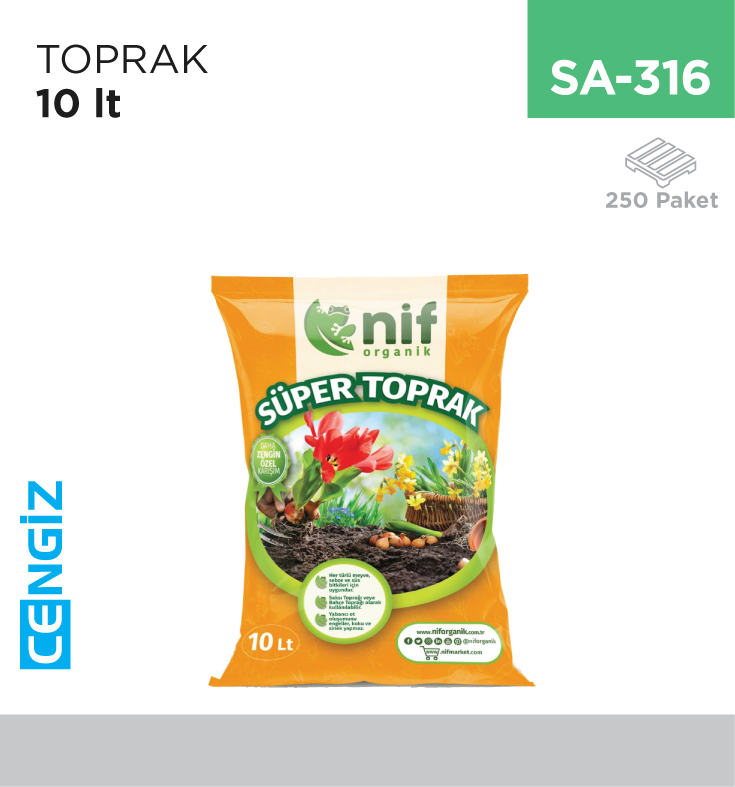 NİF SÜPER TOPRAK 10 LT