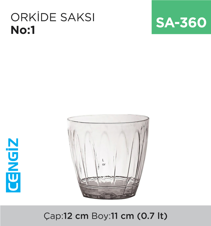 ORKİDE SAKSI NO:1 (0.7 LT) (OR01)