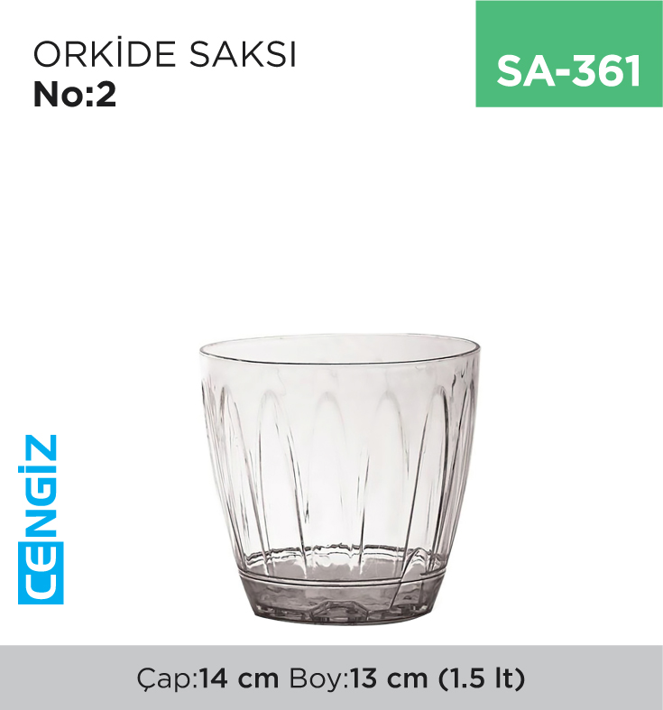 ORKİDE SAKSI NO:2 (1.5 LT) (OR02)
