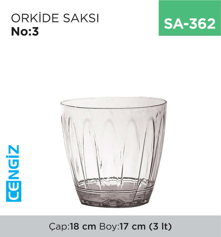ORKİDE SAKSI NO:3 (3 LT) (OR03)