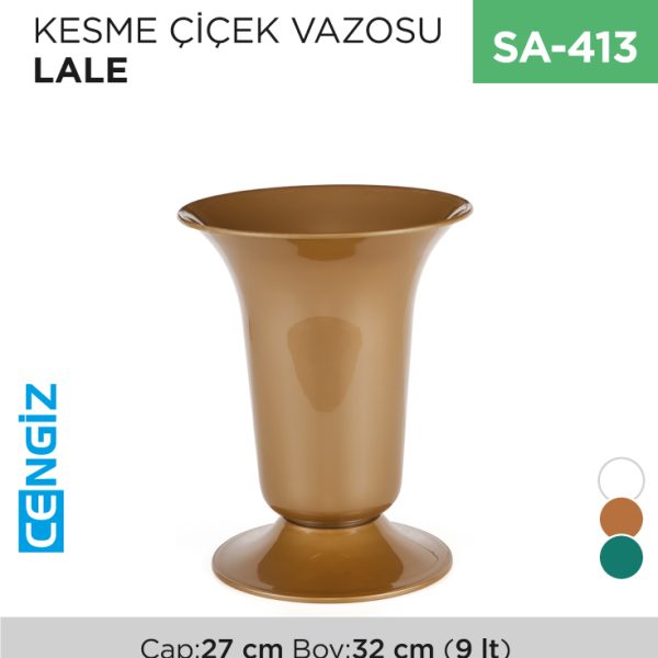 +KESME ÇİÇEK VAZOSU LALE (9 LT) (V001)