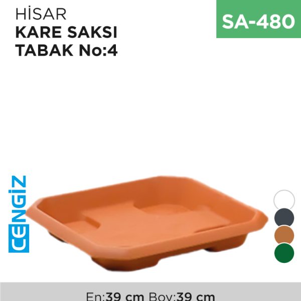 HİSAR KARE SAKSI TABAK NO:4 (HKT4)