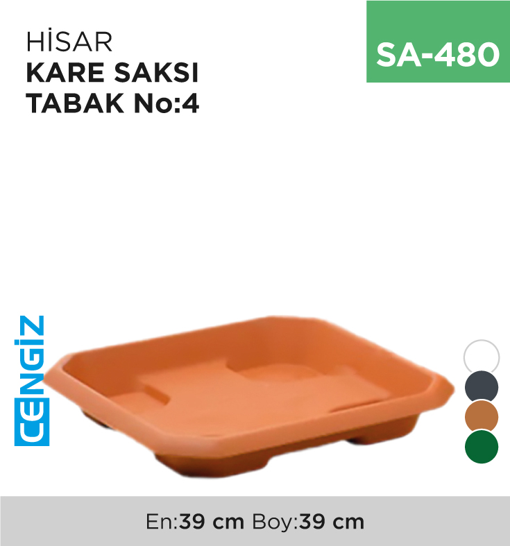 HİSAR KARE SAKSI TABAK NO:4 (HKT4)