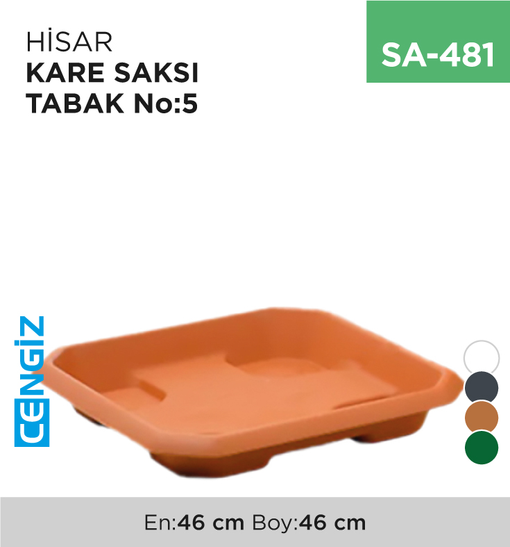 HİSAR KARE SAKSI TABAK NO:5 (HKT5)