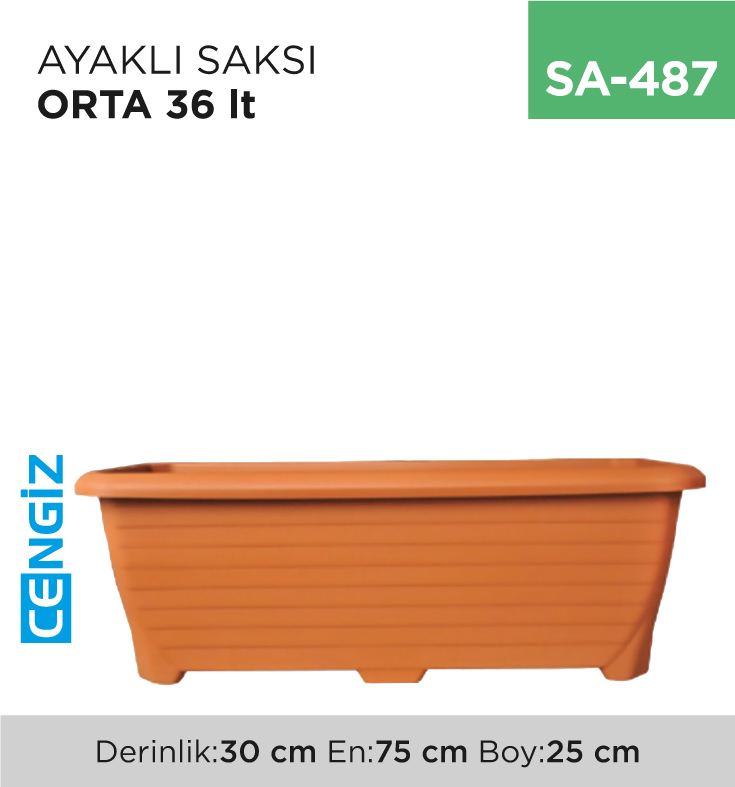 AYAKLI SAKSI ORTA 36 LT ( TABAKSIZ) (523)