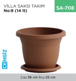 VİLLA SAKSI TAKIM NO:8  (14 LT) (V508)