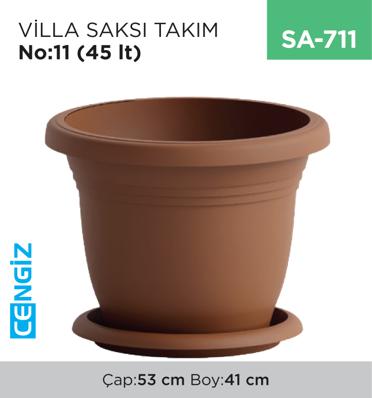 VİLLA SAKSI TAKIM NO:11 (45 LT) (V511)