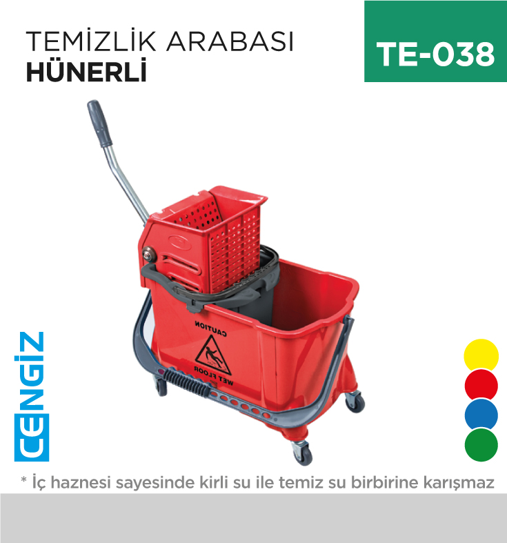 TEMİZLİK ARABASI HÜNERLİ (HTS730)