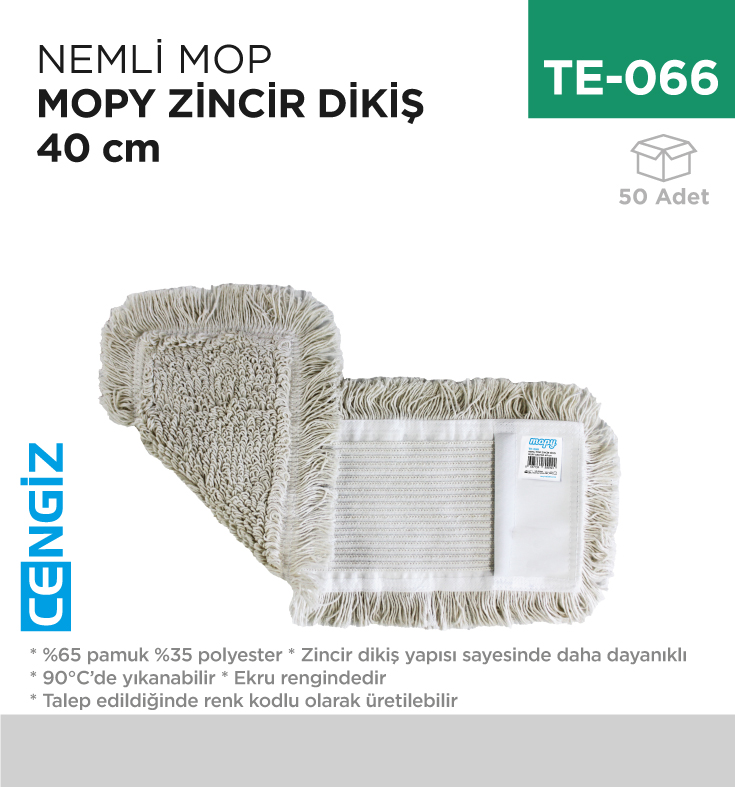 NEMLİ MOP CETY ZİNCİR DİKİŞ 40 CM