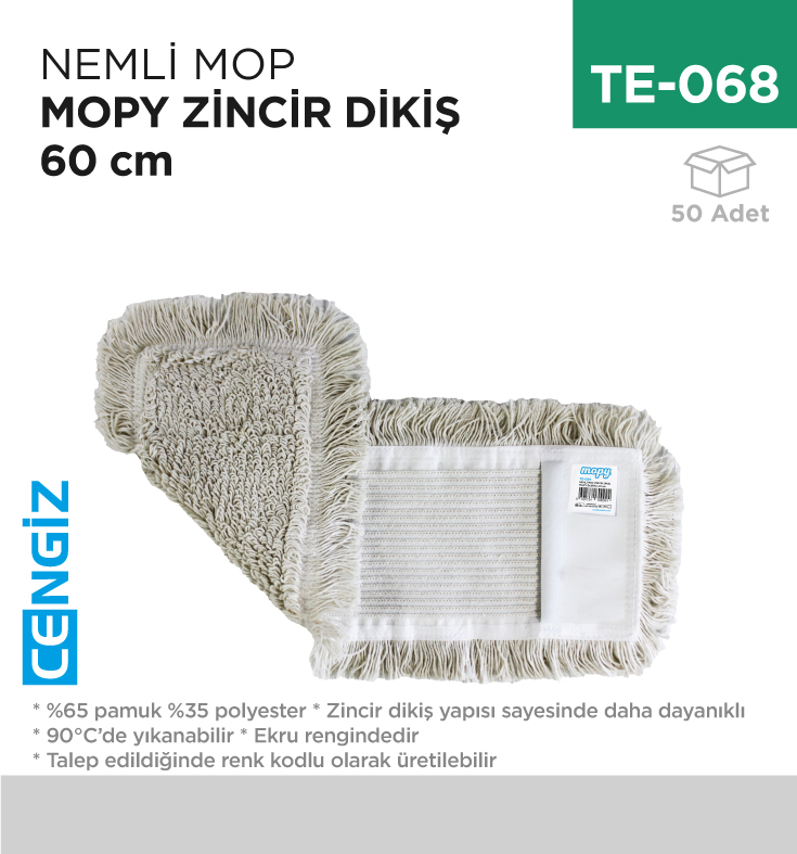 NEMLİ MOP CETY ZİNCİR DİKİŞ 60 CM