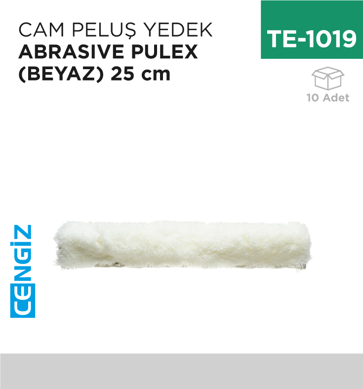 CAM PELUŞ YEDEK ABRASIVE PULEX(BEYAZ)25 CM(P973)