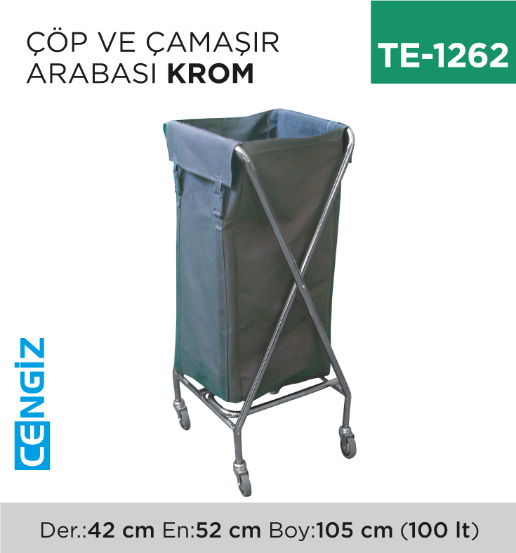 ÇÖP VE ÇAMAŞIR ARABASI KROM