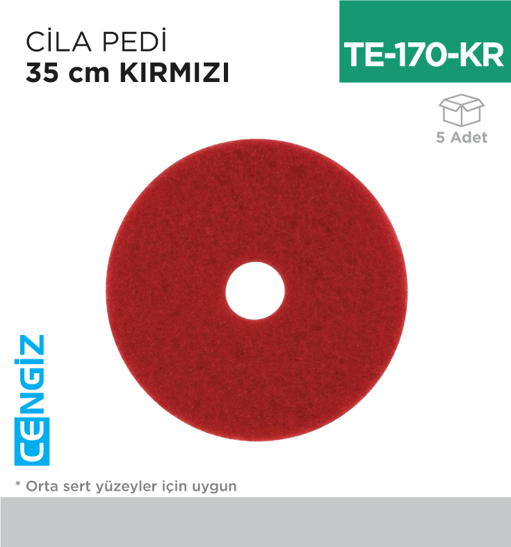 CİLA PEDİ 35 CM KIRMIZI