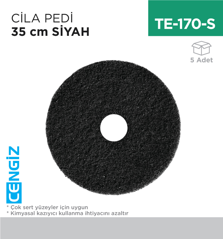 CİLA PEDİ 35 CM SİYAH
