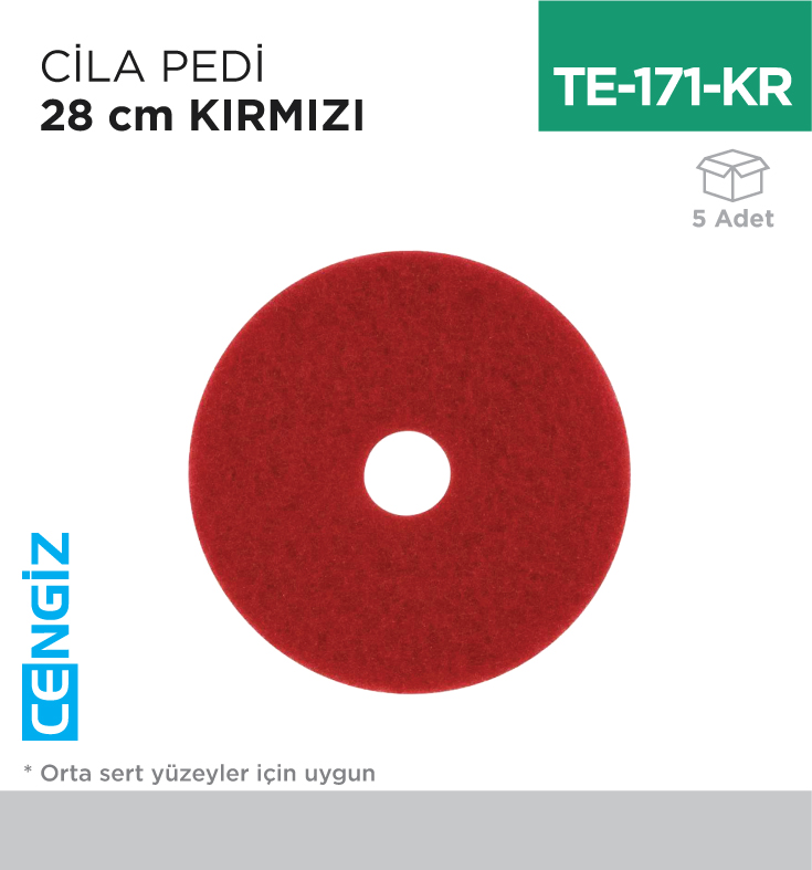 CİLA PEDİ 28 CM KIRMIZI