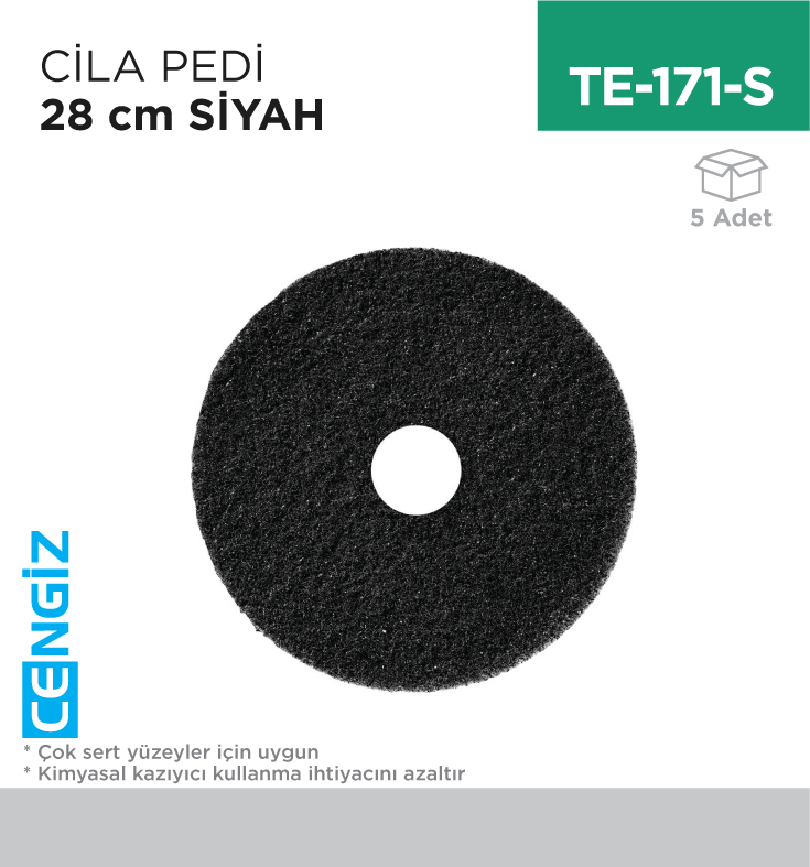 CİLA PEDİ 28 CM SİYAH