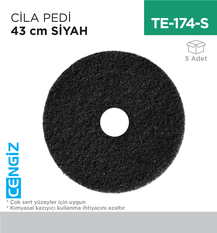 CİLA PEDİ 43 CM SİYAH