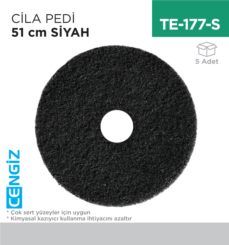CİLA PEDİ 51 CM SİYAH