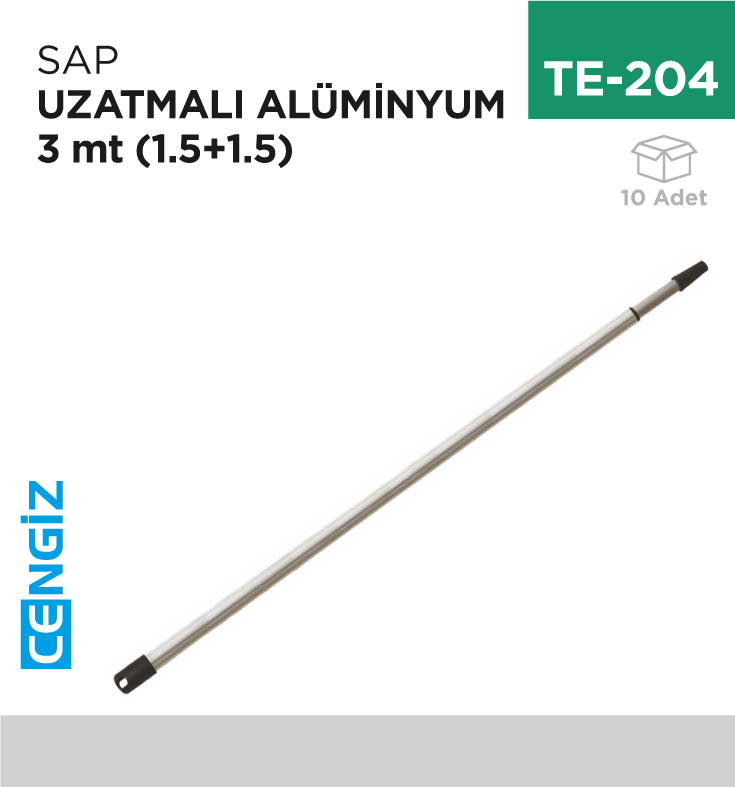 SAP UZATMALI ALÜMİNYUM 3 MT (1.5 +1.5)