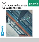 SAP UZATMALI ALÜMİNYUM 4.5 MT (1.5+1.5+1.5)