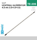 SAP UZATMALI ALÜMİNYUM 4.5 MT (1.5+1.5+1.5)
