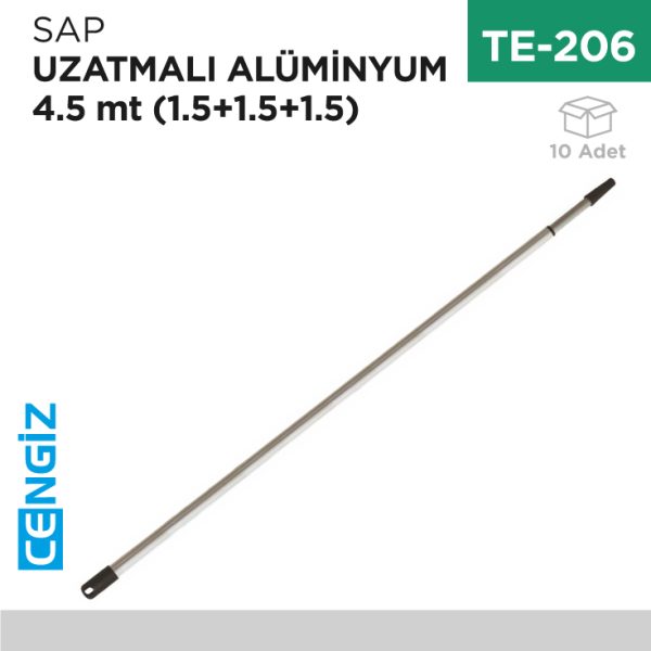 SAP UZATMALI ALÜMİNYUM 4.5 MT (1.5+1.5+1.5)