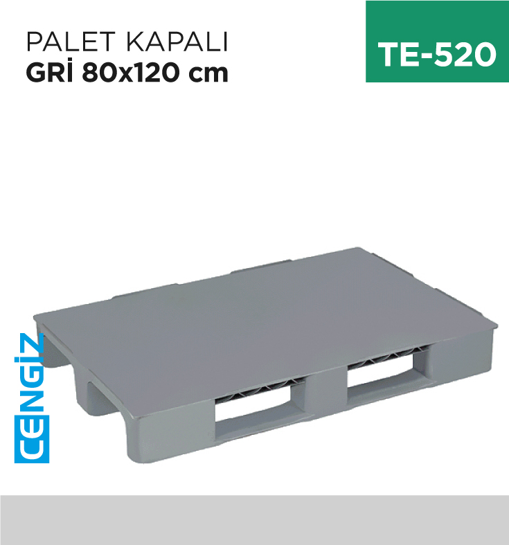 PALET KAPALI GRİ 80 CM*120 CM (DP005)