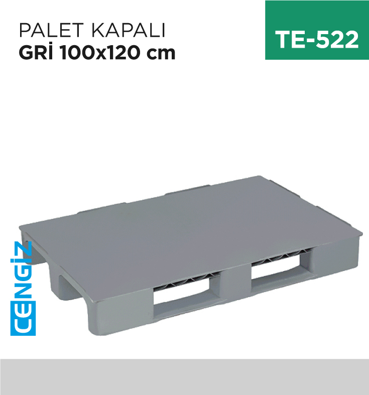 PALET KAPALI GRİ 100 CM*120 CM (DP016)