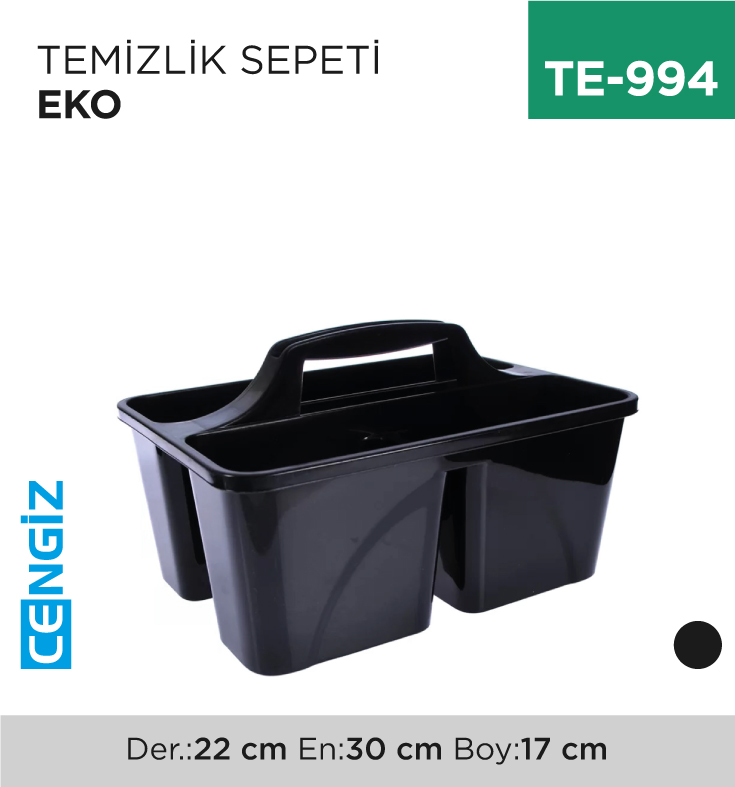 TEMİZLİK SEPETİ EKO ( 3 BÖLMELİ ) (2173)