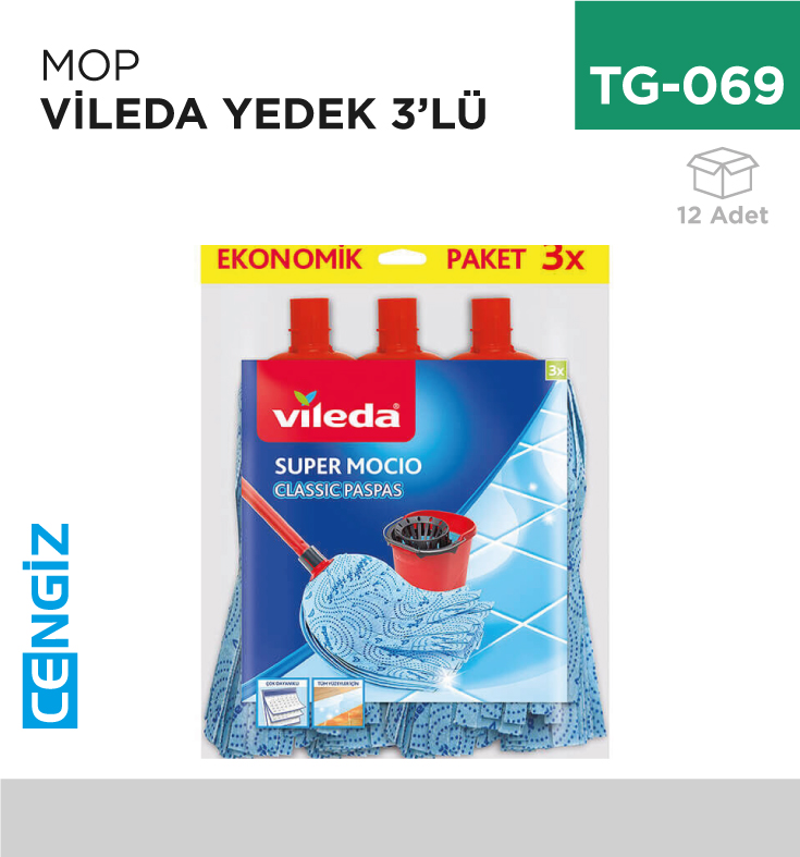 MOP VİLEDA YEDEK 3LÜ (2+1)