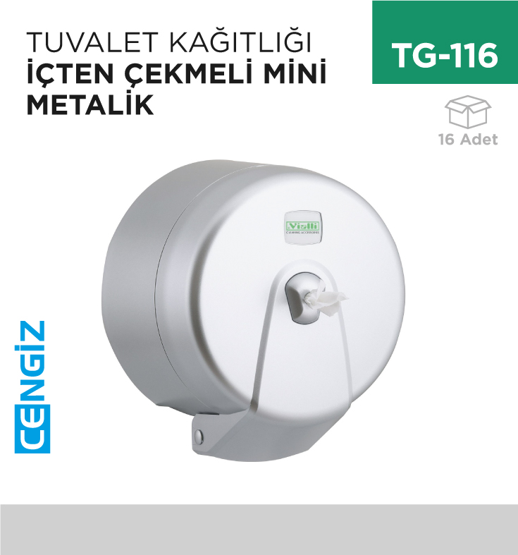 TUVALET KAĞITLIĞI İÇTEN ÇEKMELİ MİNİ M.GRİ (K3M)