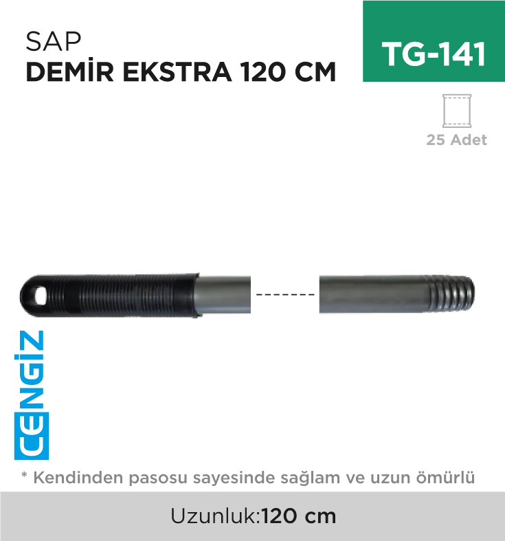 SAP DEMİR KENDİNDEN VİDALI 120 CM