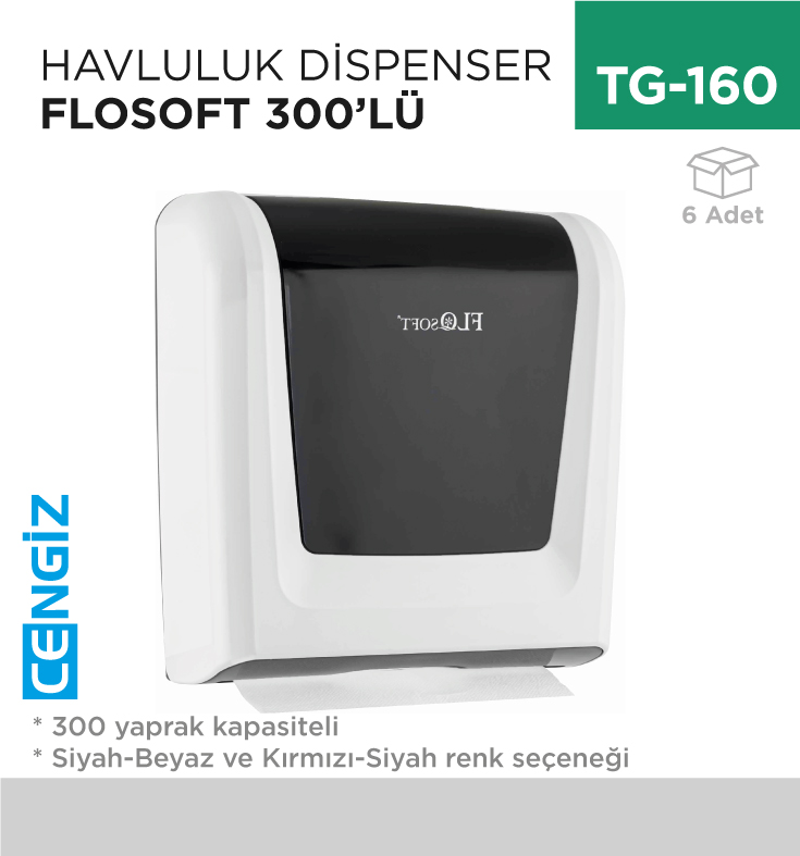 HAVLULUK DİSPENSER 300LÜ FLOSOFT (F114S - F114B)