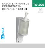 SABUN ŞAMPUAN VE DEZENFEKTAN DİSPENSERİ 300 ML (S7)