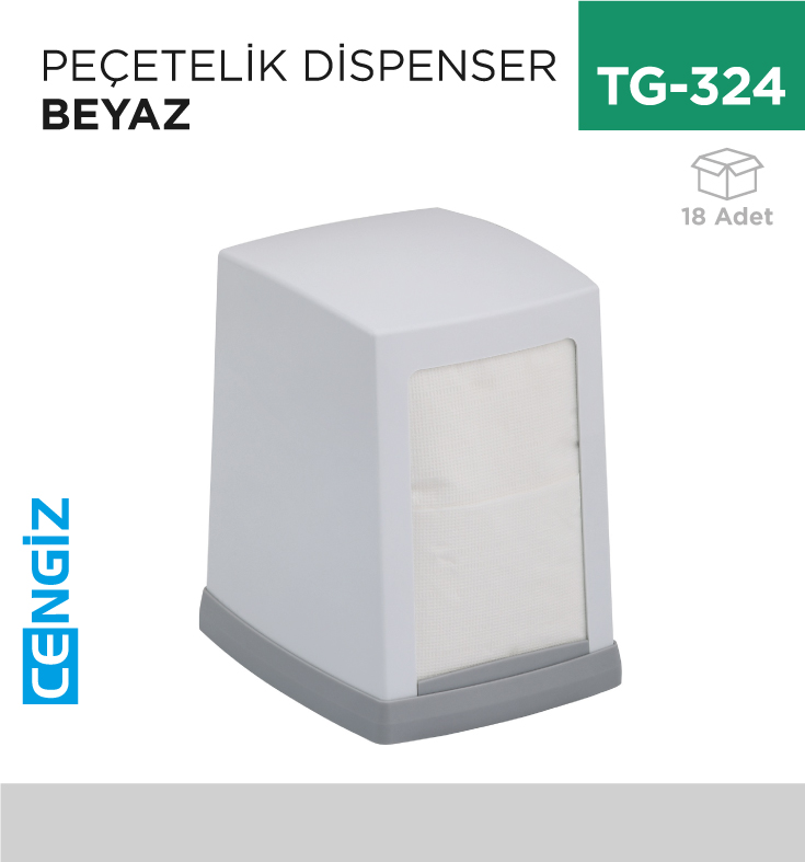 PEÇETELİK DİSPENSER BEYAZ VİALLİ (NP100)