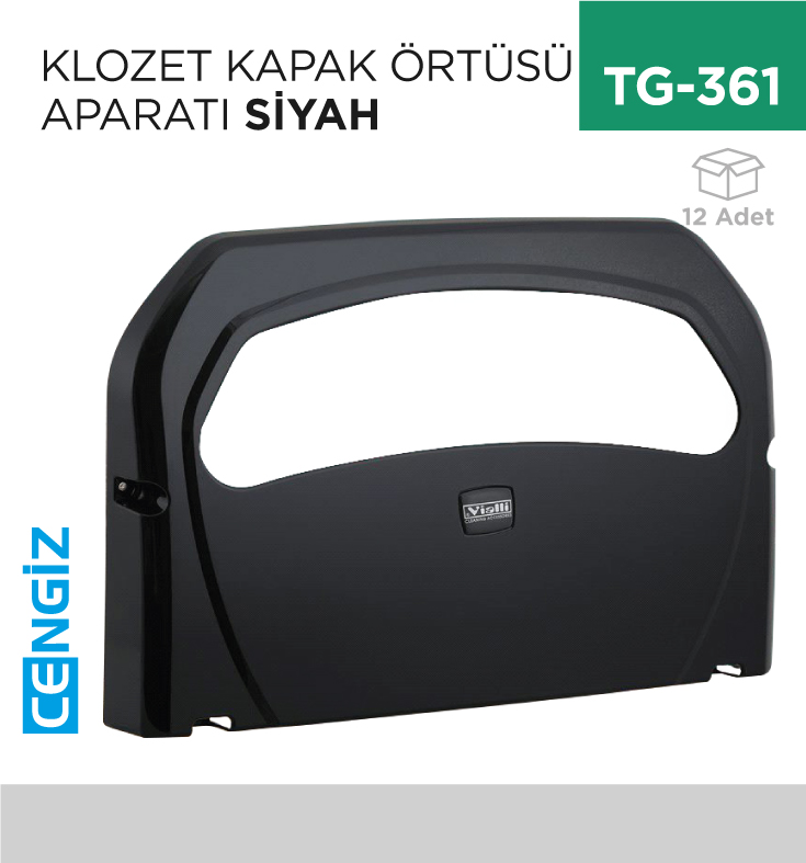KLOZET KAPAK ÖRTÜSÜ APARATI SİYAH (K7B)